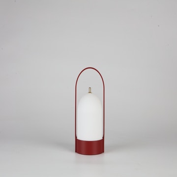 Lampe à poser LED rechargeable VESPER de Collection Cèdre Rouge, Rouge