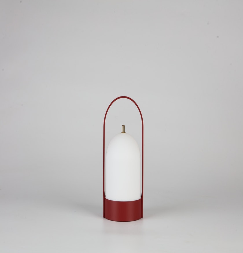 Lampe à poser LED rechargeable VESPER de Collection Cèdre Rouge, Rouge