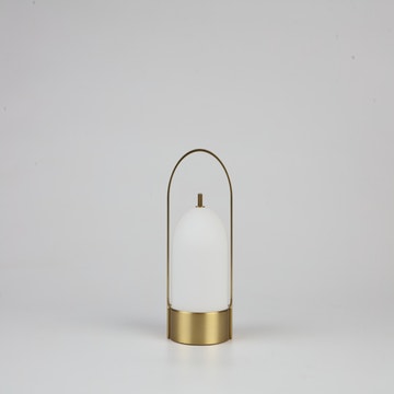 Lampe à poser LED rechargeable VESPER de Collection Cèdre Rouge, Laiton