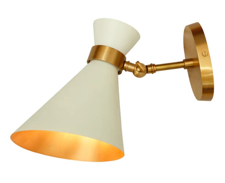 Applique PEGGY Single de Gong, Blanc Applique PEGGY Single de Gong, Blanc
