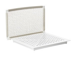 Chauffeuse NODI SOFA de Tribù, Structure blanche, Tressage blanc/lin, Sans coussin Chauffeuse NODI SOFA de Tribù, Structure blanche, Tressage blanc/lin, Sans coussin