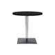 Table ronde TOPTOP, Pied plissé avec base carré de Kartell, Ø70, Noir