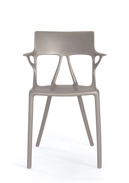 Chaise A.I de Kartell, Gris métallisé Chaise A.I de Kartell, Gris métallisé