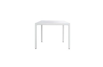 Table rectangulaire ILLUM 100 x 100 de Tribù, Pieds lin, Plateau céramique finition marbre blanc de carrare Table rectangulaire ILLUM 100 x 100 de Tribù, Pieds lin, Plateau céramique finition marbre blanc de carrare