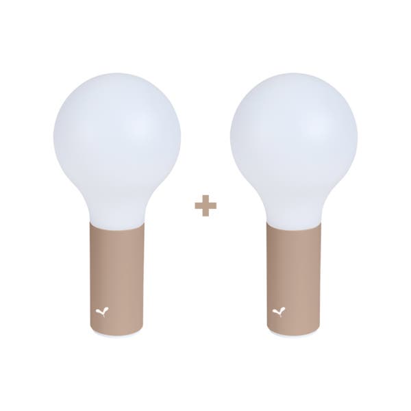 Lot de 2 lampes APLO de Fermob, Muscade Lot de 2 lampes APLO de Fermob, Muscade