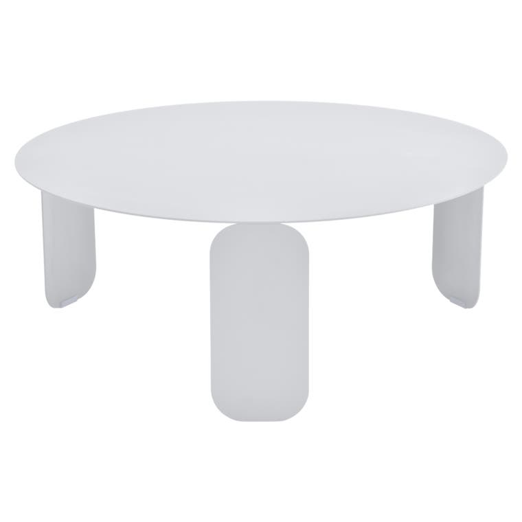 Table basse BEBOP de Fermob, D. 80, Blanc coton Table basse BEBOP de Fermob, D. 80, Blanc coton