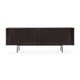 Buffet ROLLER MAX, L.224 cm, 2 portes coulissantes, Teck vernis noir