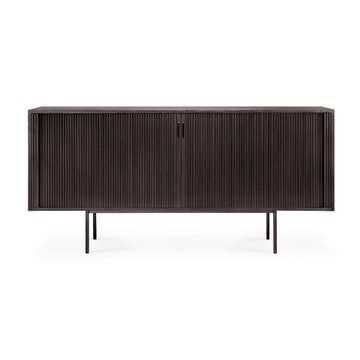 Buffet ROLLER MAX d'Ethnicraft, L.168 cm, 2 portes coulissantes, Teck vernis noir