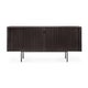 Buffet ROLLER MAX d'Ethnicraft, L.168 cm, 2 portes coulissantes, Teck vernis noir