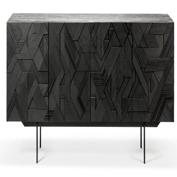 Buffet GRAPHIC d'Ethnicraft, 4 Portes, Noir
