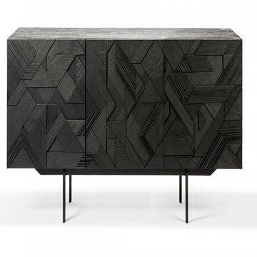 Buffet GRAPHIC d'Ethnicraft, 3 portes, Noir