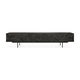 Meuble TV GRAPHIC d'Ethnicraft, L.240 cm, 2 tiroirs / 1 porte abattante, Teck noir