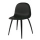 Chaise 3D, Assise polypropylène noir, Base en hêtre teinté noir laqué semi mat