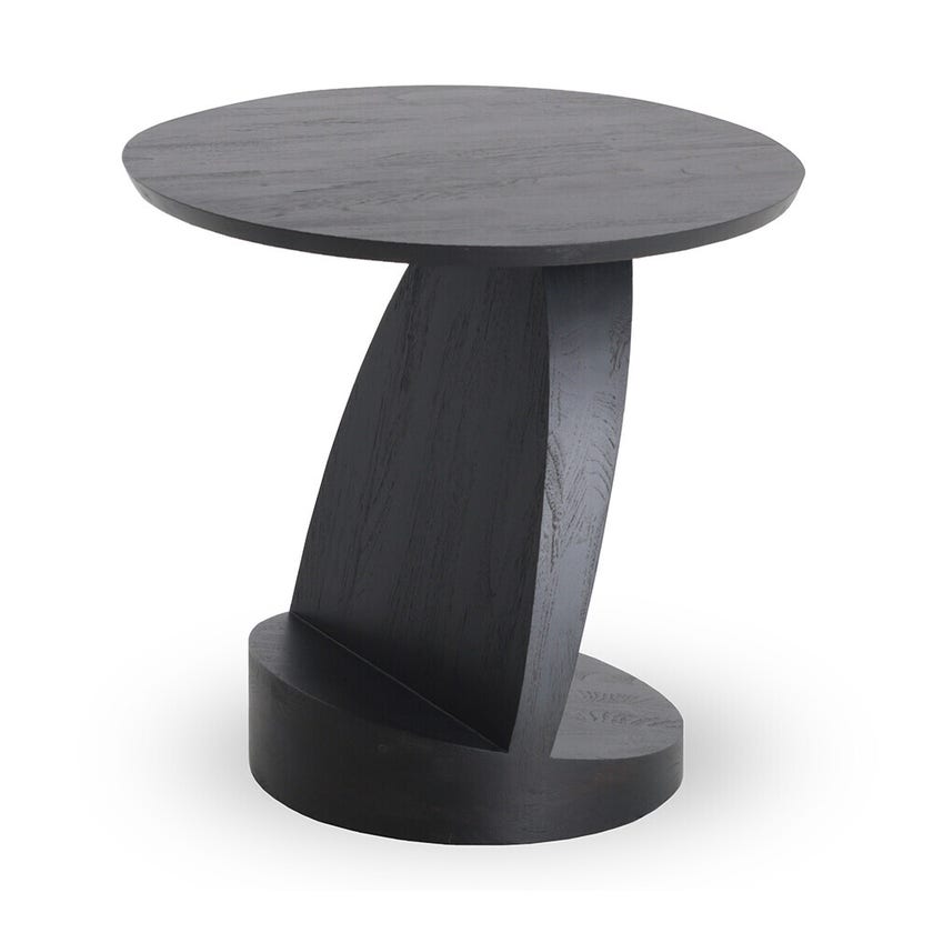 Table d'appoint OBLIC en teck d'Ethnicraft, Noir Table d'appoint OBLIC en teck d'Ethnicraft, Noir
