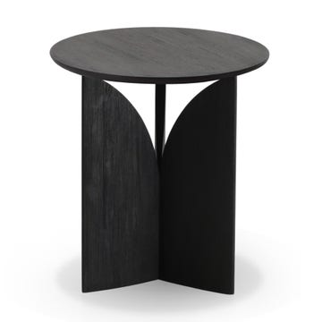Table d'appoint FIN en teck d'Ethnicraft, Noir