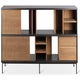 Buffet OSCAR d'Ethnicraft, 2 portes coulissantes, 3 tiroirs, Teck