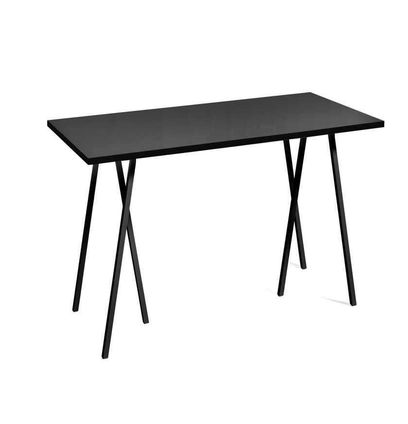 Table rectangulaire LOOP STAND de Hay, 180 x 87,5 cm, Noir
