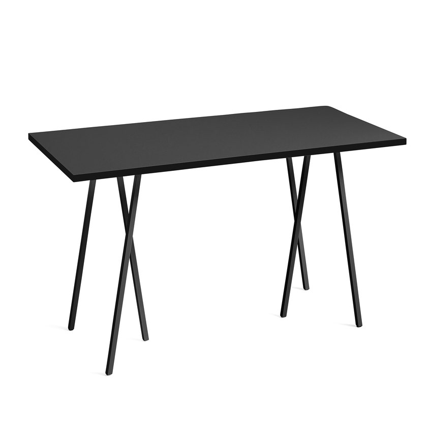 Table rectangulaire LOOP STAND de Hay, 200 x 92,5 cm, Noir