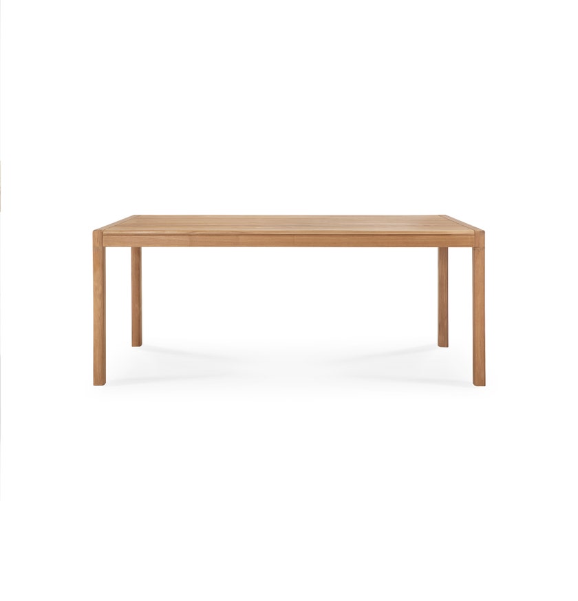 Table de jardin Jack - teck - rectangulaire d'Ethnicraft, 200x100x76 cm