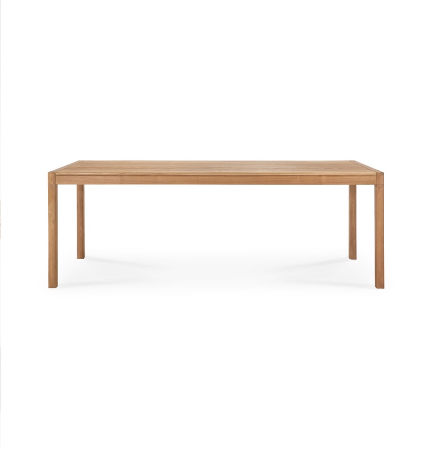 Table de jardin Jack - teck - rectangulaire d'Ethnicraft, 250x100x76 cm