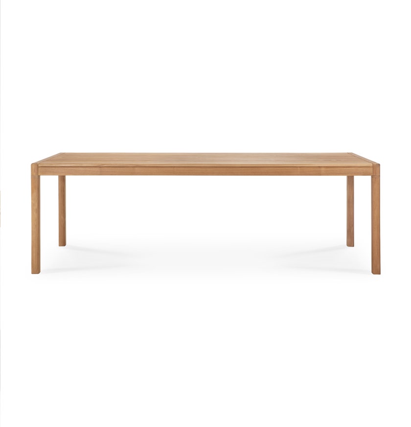 Table de jardin Jack - teck - rectangulaire d'Ethnicraft, 300x110x76