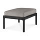 Repose-pieds JACK Outdoor, 71x54 H.40, Teck noir, tissu Moka