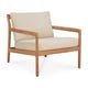 Fauteuil JACK Outdoor de Ethnicraft, Teck, tissu Natural