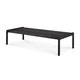 Table basse JACK OUTDOOR, 150 x 65 cm, Teck vernis noir