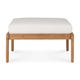 Repose-pieds JACK Outdoor, 71x54 H.40, Teck, tissu Off White