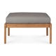 Repose-pieds JACK Outdoor, 71x54 H.40, Teck, tissu Mocha