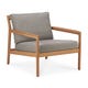 Fauteuil d'extérieur Jack en teck d'Ethnicraft, L.76 x P.90 cm, Moka