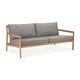 Canapé d'extérieur Jack en teck d'Ethnicraft, L.180 x P.90 cm, Moka