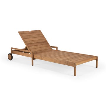 Chaise longue ajustable JACK OUTDOOR de Ethnicraft, Teck
