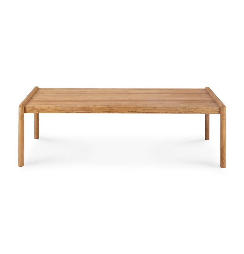 Table basse JACK OUTDOOR de Ethnicraft, 120 x 65 cm, Teck
