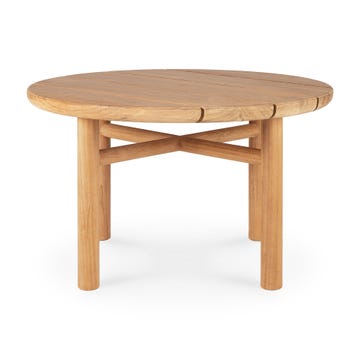 Table basse QUATRO OUTDOOR de Ethnicraft, Ø.59, Teck