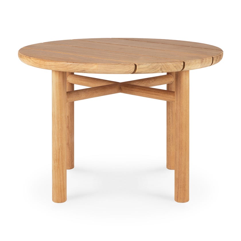 Table basse QUATRO OUTDOOR de Ethnicraft, Ø.68, Teck Table basse QUATRO OUTDOOR de Ethnicraft, Ø.68, Teck