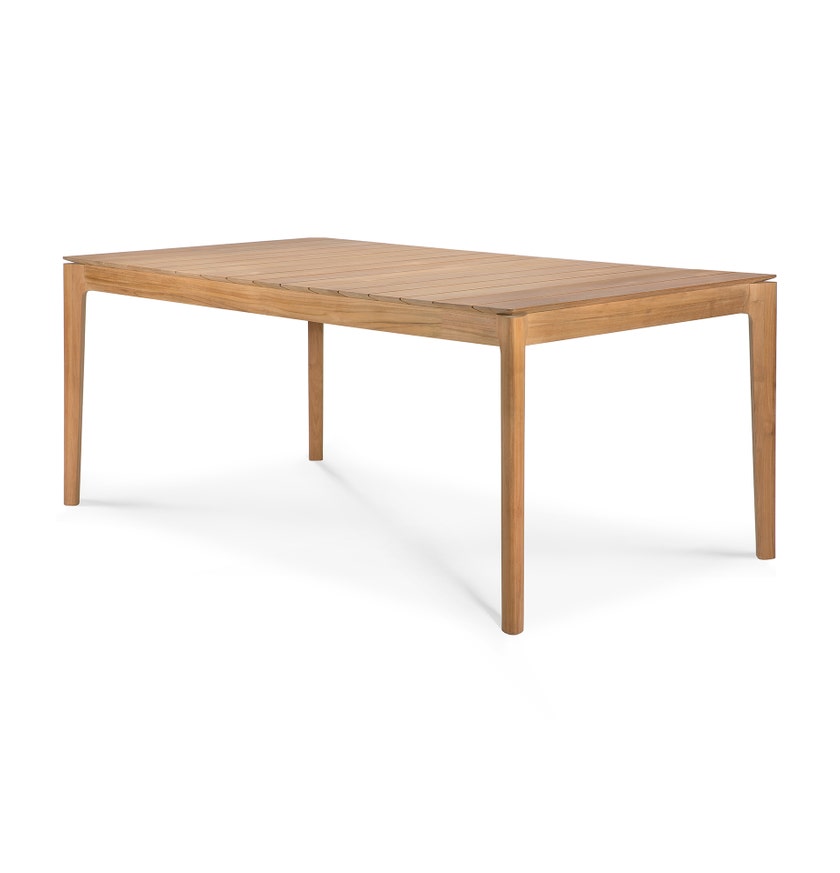 Table d'extérieur en teck BOK d'Ethnicraft, 200 x 100 x H.76 cm