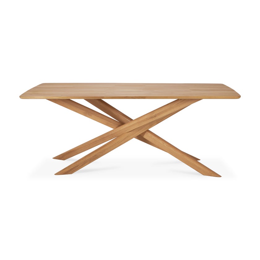 Table d'extérieur en teck MIKADO d'Ethnicraft, 203 x 104 x H.76 cm Table d'extérieur en teck MIKADO d'Ethnicraft, 203 x 104 x H.76 cm
