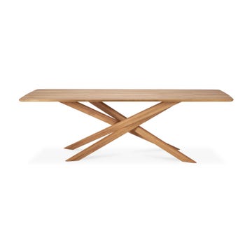 Table d'extérieur en teck MIKADO d'Ethnicraft, 240 x 108 x H.76 cm