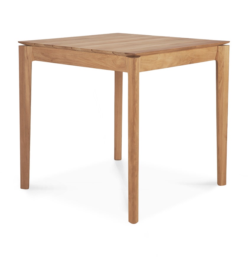 Table d'extérieur en teck BOK d'Ethnicraft, 80x80x76