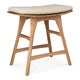 Tabouret de jardin Osso - teck + coussin tissu d'Ethnicraft, Natural