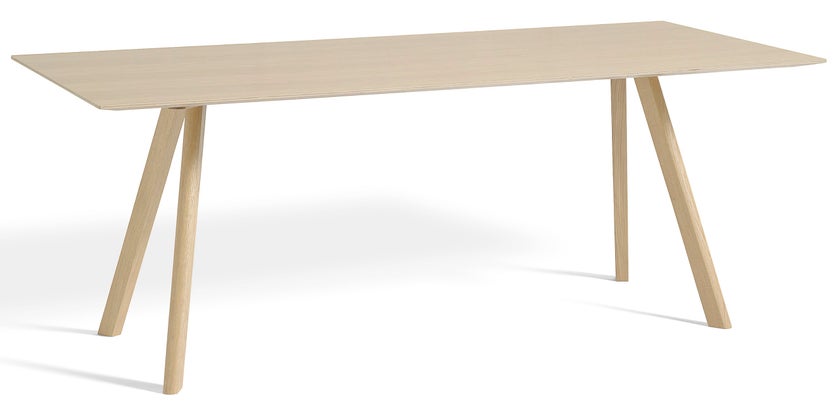 Table COPENHAGUE CPH30 200 x 90 CM de Hay, Plateau et pieds en chêne vernis naturel Table COPENHAGUE CPH30 200 x 90 CM de Hay, Plateau et pieds en chêne vernis naturel