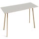 Table COPENHAGUE CPH30 300 X 120 CM, Plateau linoléum blanc cassé, Pieds en chêne vernis naturel