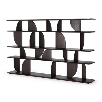 Etagère Geometric - teck vernis - foncé d'Ethnicraft