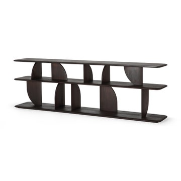 Table d'appoint Geometric - teck vernis - foncé d'Ethnicraft