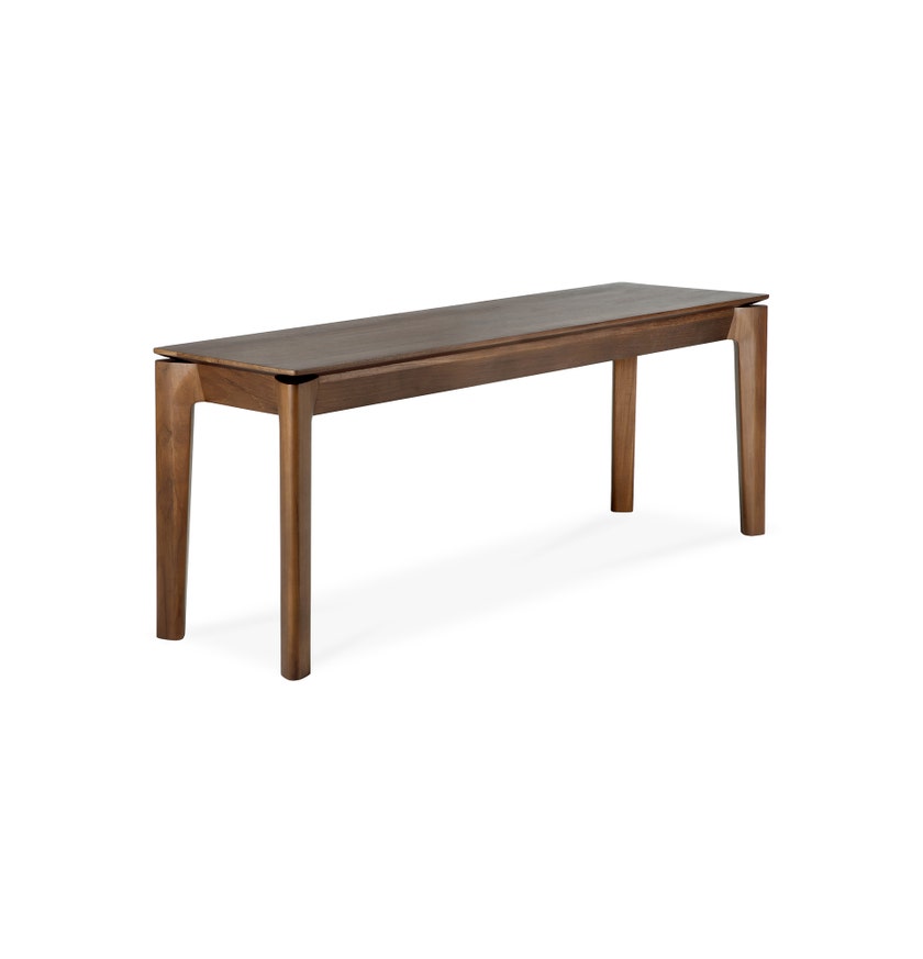 Banc Bok - teck vernis - brun