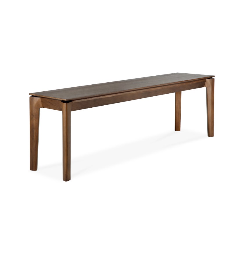Banc Bok - teck vernis - brun