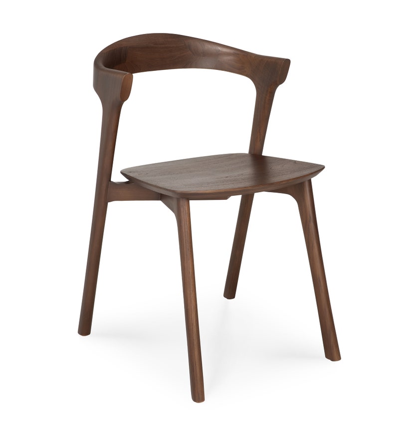 Chaise Bok - teck vernis - brun foncé, Ethnicraft