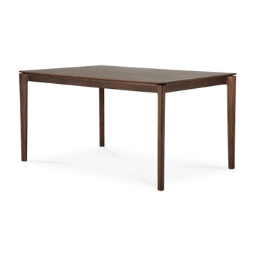 Table en teck vernis BOK d'Ethnicraft, 140x80x76, Brun foncé