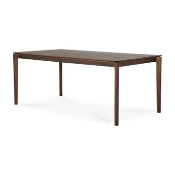 Table en teck vernis BOK d'Ethnicraft, 180x90x76, Brun foncé